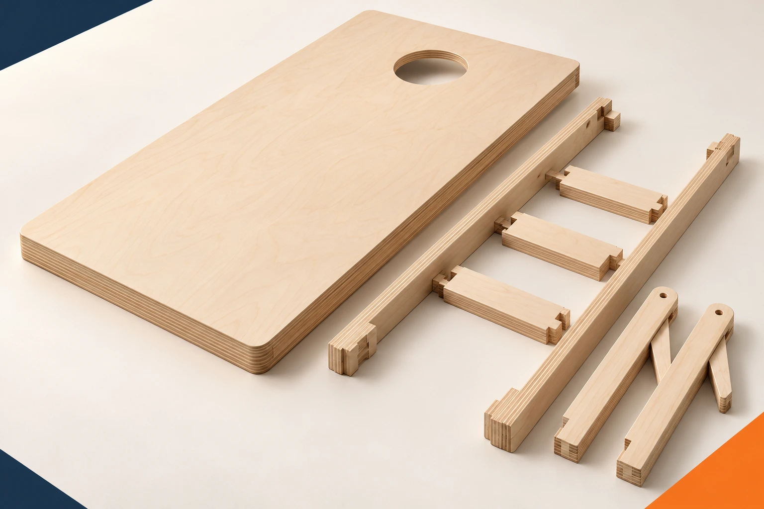 premium cornhole series design reference