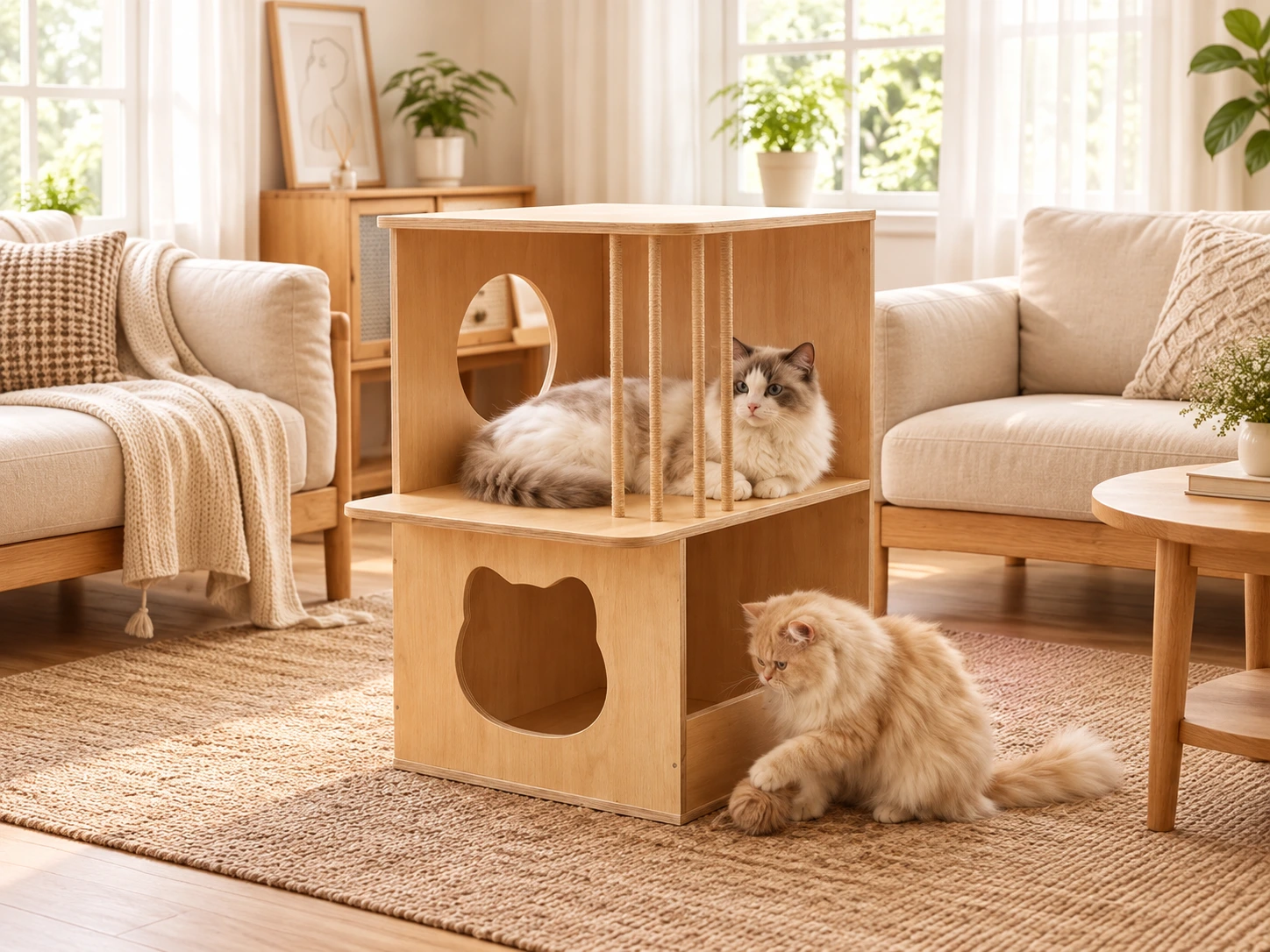 european cat villa / lifestyle visualization