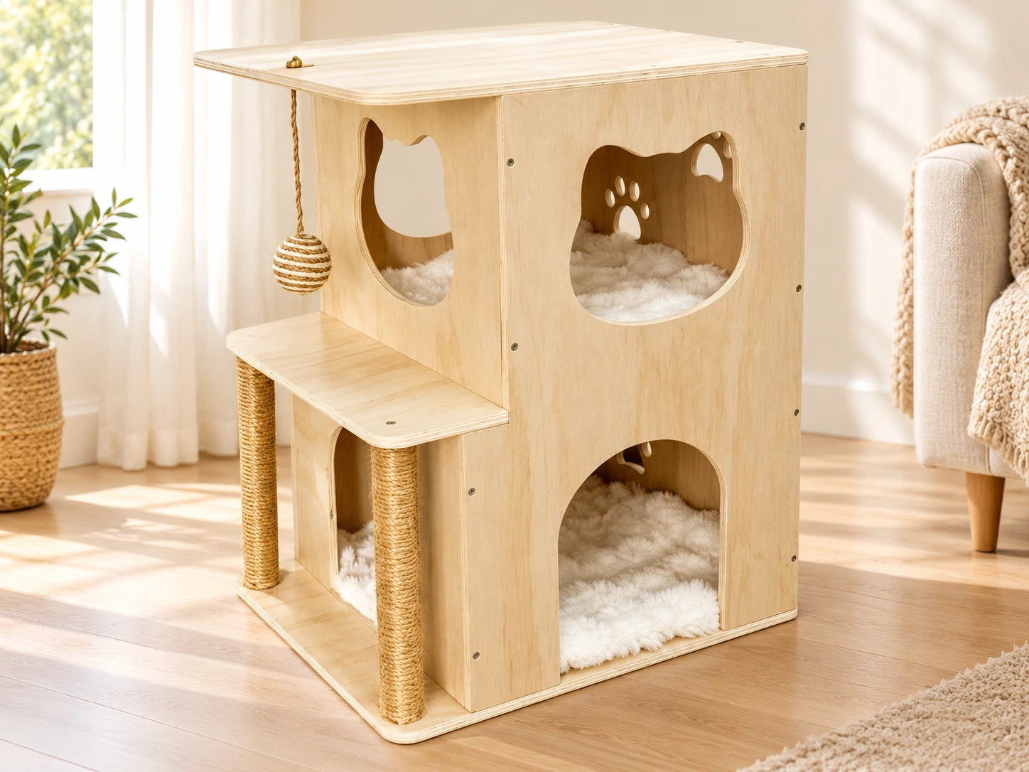luxury cat villa / lifestyle visualization