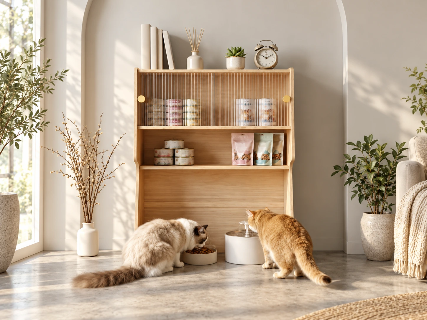 pet feeding station / lifestyle visualization