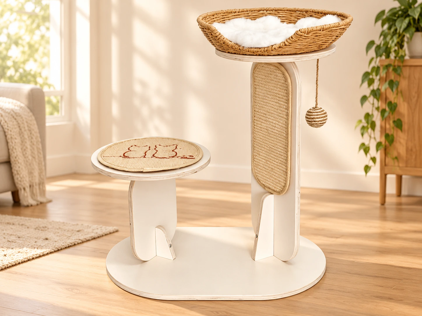 two tree cat tree / lifestyle visualization